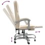 Silla de oficina reclinable cuero sintético crema en Sillas de oficina | Comprar online en Foru.es