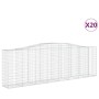 Cestas de gaviones 20 uds forma de arco hierro 400x50x120/140cm de vidaXL, Maceteros y jardineras - Ref: Foro24-3145979, Prec...