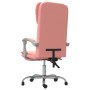 Silla de oficina reclinable cuero sintético rosa en Sillas de oficina | Comprar online en Foru.es