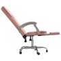Silla de oficina reclinable cuero sintético rosa en Sillas de oficina | Comprar online en Foru.es