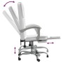 Silla de oficina reclinable cuero sintético blanco en Sillas de oficina | Comprar online en Foru.es