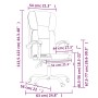 Silla de oficina reclinable cuero sintético blanco en Sillas de oficina | Comprar online en Foru.es