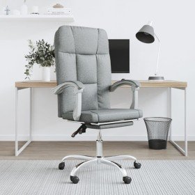 Silla de oficina reclinable de tela gris claro en Sillas de oficina | Comprar online en Foru.es