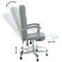 Silla de oficina reclinable de tela gris claro en Sillas de oficina | Comprar online en Foru.es