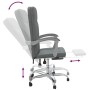 Silla de oficina reclinable de tela gris oscuro en Sillas de oficina | Comprar online en Foru.es