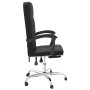 Silla de oficina reclinable cuero sintético negro en Sillas de oficina | Comprar online en Foru.es