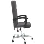 Silla de oficina reclinable cuero sintético gris en Sillas de oficina | Comprar online en Foru.es