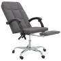 Silla de oficina reclinable cuero sintético gris en Sillas de oficina | Comprar online en Foru.es