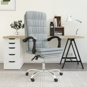 Silla de oficina reclinable de tela gris claro en Sillas de oficina | Comprar online en Foru.es
