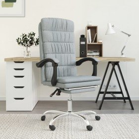 Silla de oficina reclinable de tela gris claro en Sillas de oficina | Comprar online en Foru.es
