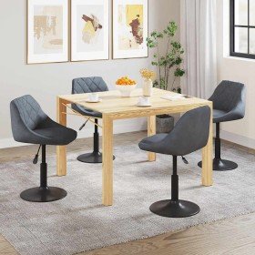 Sillas de comedor giratorias 4 unidades terciopelo gris oscuro en Sillas de comedor | Comprar online en Foru.es