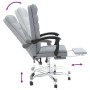 Silla de oficina reclinable de tela gris claro en Sillas de oficina | Comprar online en Foru.es
