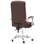 Silla de oficina reclinable cuero sintético marrón en Sillas de oficina | Comprar online en Foru.es