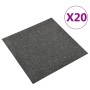 Baldosas de suelo de moqueta 20 uds 5m² 50x50cm gris antracita en Materiales de construcción | Comprar online en Foru.es