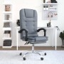 Silla de oficina reclinable con masaje terciopelo gris oscuro en Sillas de oficina | Comprar online en Foru.es