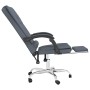 Silla de oficina reclinable con masaje terciopelo gris oscuro en Sillas de oficina | Comprar online en Foru.es