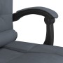 Silla de oficina reclinable con masaje terciopelo gris oscuro en Sillas de oficina | Comprar online en Foru.es