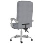 Silla de oficina reclinable con masaje de tela gris claro en Sillas de oficina | Comprar online en Foru.es