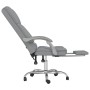 Silla de oficina reclinable con masaje de tela gris claro en Sillas de oficina | Comprar online en Foru.es