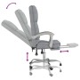 Silla de oficina reclinable con masaje de tela gris claro en Sillas de oficina | Comprar online en Foru.es