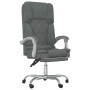 Silla de oficina reclinable con masaje de tela gris oscuro en Sillas de oficina | Comprar online en Foru.es