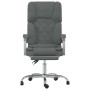 Silla de oficina reclinable con masaje de tela gris oscuro en Sillas de oficina | Comprar online en Foru.es