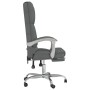Silla de oficina reclinable con masaje de tela gris oscuro en Sillas de oficina | Comprar online en Foru.es