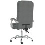 Silla de oficina reclinable con masaje de tela gris oscuro en Sillas de oficina | Comprar online en Foru.es