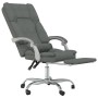 Silla de oficina reclinable con masaje de tela gris oscuro en Sillas de oficina | Comprar online en Foru.es