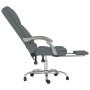 Silla de oficina reclinable con masaje de tela gris oscuro en Sillas de oficina | Comprar online en Foru.es