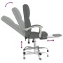 Silla de oficina reclinable con masaje de tela gris oscuro en Sillas de oficina | Comprar online en Foru.es