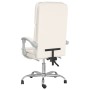 Silla de oficina reclinable masaje cuero sintético color crema en Sillas de oficina | Comprar online en Foru.es
