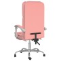 Silla de oficina reclinable masaje cuero sintético rosa en Sillas de oficina | Comprar online en Foru.es