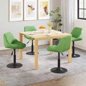 Sillas de comedor giratorias 4 unidades terciopelo verde claro en Sillas de comedor | Comprar online en Foru.es