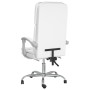 Silla de oficina reclinable masaje cuero sintético blanco en Sillas de oficina | Comprar online en Foru.es