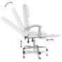 Silla de oficina reclinable masaje cuero sintético blanco en Sillas de oficina | Comprar online en Foru.es