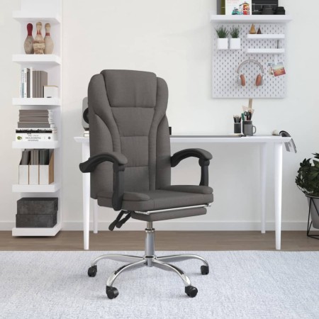 Silla de oficina reclinable de tela gris oscuro en Sillas de oficina | Comprar online en Foru.es