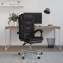Silla de oficina reclinable cuero sintético negro en Sillas de oficina | Comprar online en Foru.es