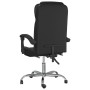 Silla de oficina reclinable cuero sintético negro en Sillas de oficina | Comprar online en Foru.es