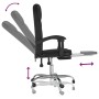 Silla de oficina reclinable cuero sintético negro en Sillas de oficina | Comprar online en Foru.es