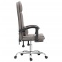 Silla de oficina reclinable con masaje tela gris taupé en Sillas de oficina | Comprar online en Foru.es