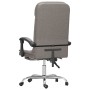 Silla de oficina reclinable con masaje tela gris taupé en Sillas de oficina | Comprar online en Foru.es