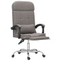 Silla de oficina reclinable con masaje tela gris taupé en Sillas de oficina | Comprar online en Foru.es