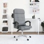 Silla de oficina reclinable con masaje de tela gris claro en Sillas de oficina | Comprar online en Foru.es