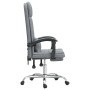 Silla de oficina reclinable con masaje de tela gris claro en Sillas de oficina | Comprar online en Foru.es