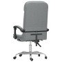 Silla de oficina reclinable con masaje de tela gris claro en Sillas de oficina | Comprar online en Foru.es