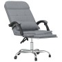 Silla de oficina reclinable con masaje de tela gris claro en Sillas de oficina | Comprar online en Foru.es