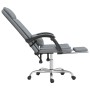 Silla de oficina reclinable con masaje de tela gris claro en Sillas de oficina | Comprar online en Foru.es