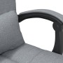 Silla de oficina reclinable con masaje de tela gris claro en Sillas de oficina | Comprar online en Foru.es