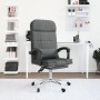 Silla de oficina reclinable con masaje de tela gris oscuro en Sillas de oficina | Comprar online en Foru.es